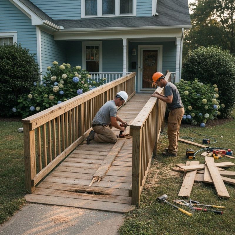 Deck Ramp Installation